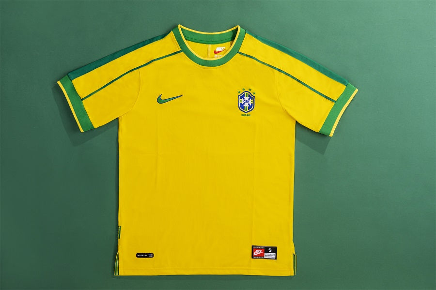 LEONARDO #18 Retro Brazil Home Jersey World Cup 1998