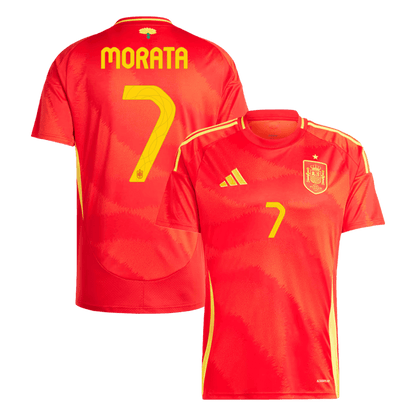 MORATA #7 Spain Home Jersey Euro - [Super Replica]