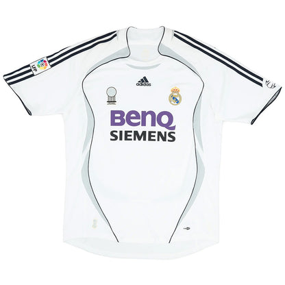 Beckham #23 Retro Real Madrid Home Jersey 2006/07