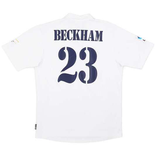 BECKHAM #23 Retro Real Madrid Centenary Home Jersey 2002/03