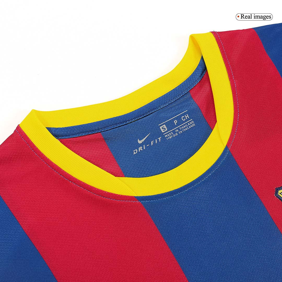 Messi #10 Retro Barcelona Home Jersey 2010/11