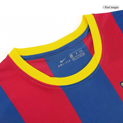 Messi #10 Retro Barcelona Home Jersey 2010/11