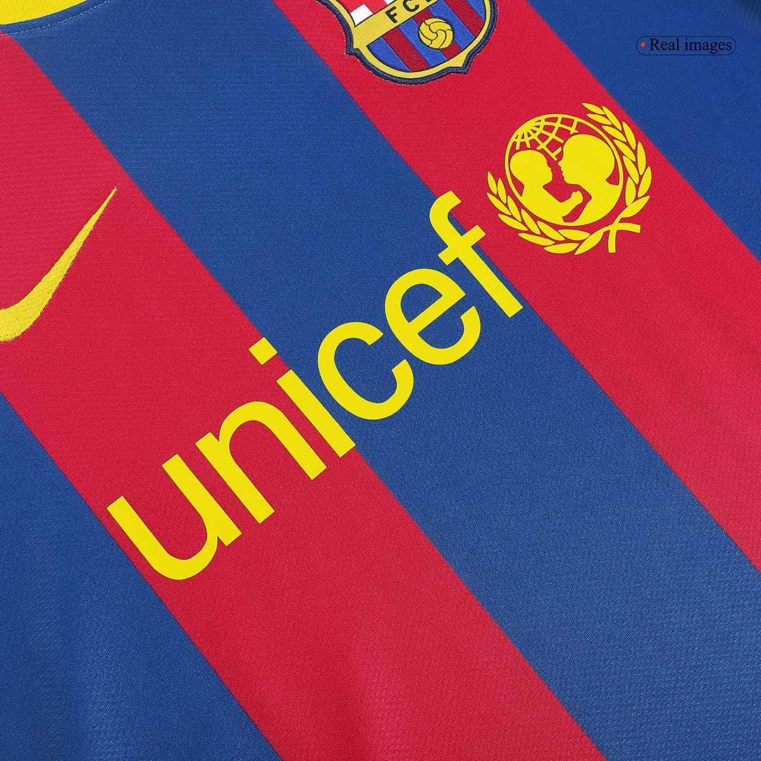 Messi #10 Retro Barcelona Home Jersey 2010/11