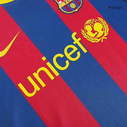 Messi #10 Retro Barcelona Home Jersey 2010/11