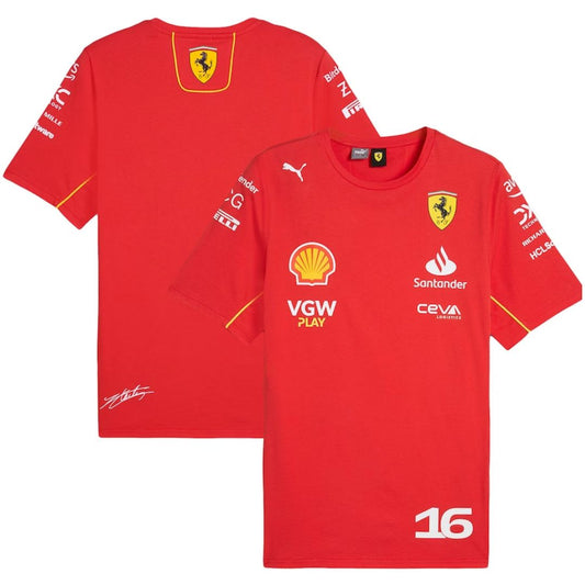 Scuderia Ferrari F1 Racing Team Charles Leclerc Driver T-Shirt