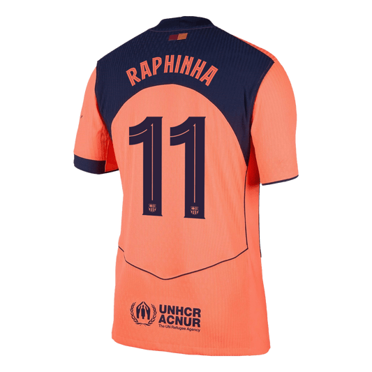 RAPHINHA #11 Barcelona Third Match Jersey Player Version 2025/26 - UCL