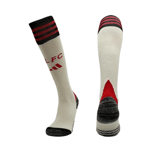 Kids Liverpool Away Soccer Socks - White 2025/26