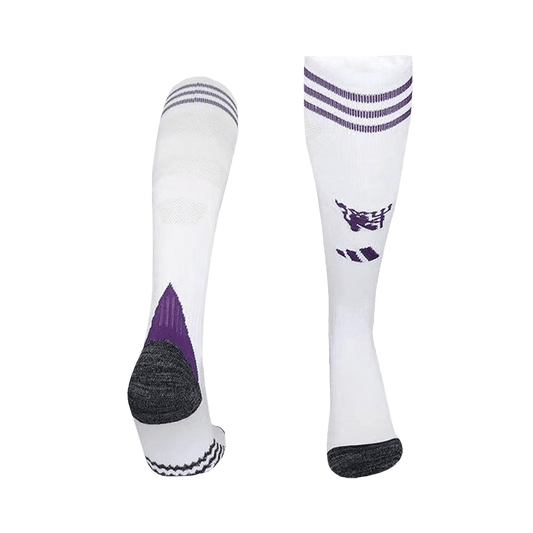 Manchester United Away Soccer Socks - White 2025/26