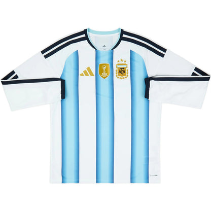 Messi #10 Argentina Home Long Sleeve Jersey World Cup 2026