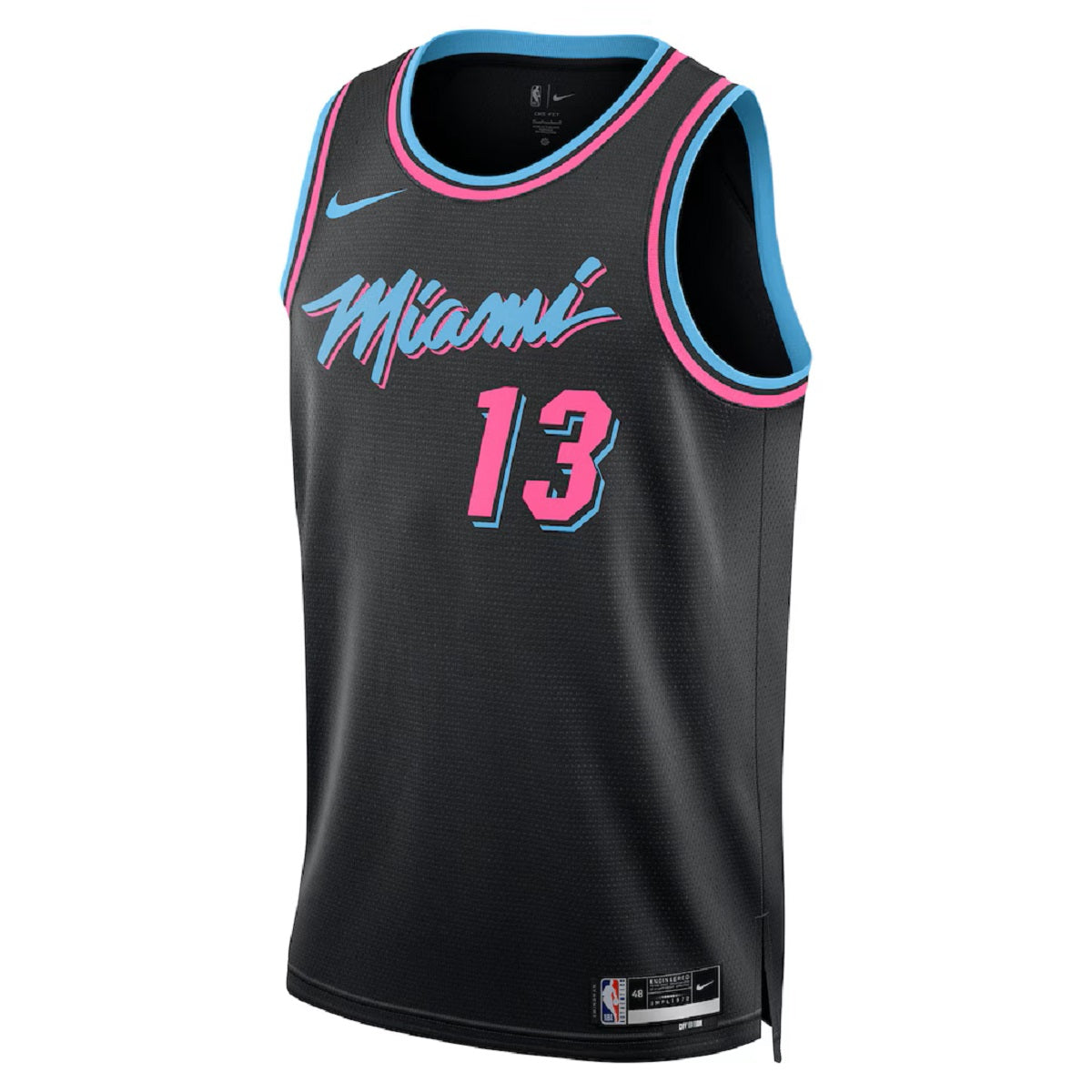 Unisex Miami Heat Bam Adebayo #13 Black Swingman Jersey 2025/26 - City Edition