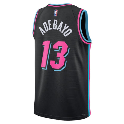 Unisex Miami Heat Bam Adebayo #13 Black Swingman Jersey 2025/26 - City Edition