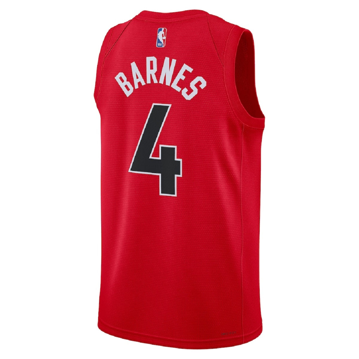 Unisex  Toronto Raptors Scottie Barnes #4 Red Swingman Jersey - Statement Edition