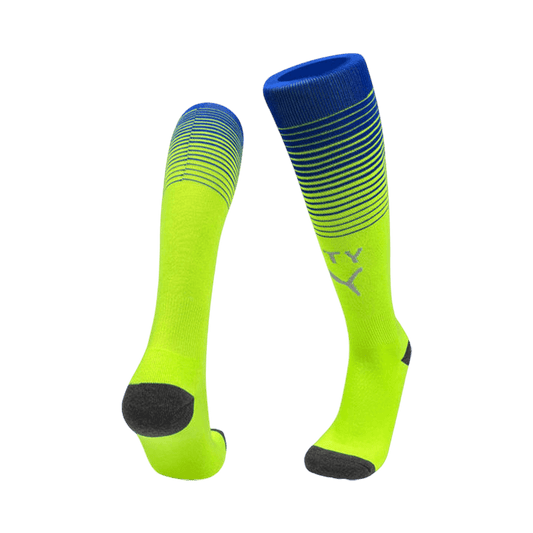 Kids Manchester City Third Soccer Socks - Green 2025/26