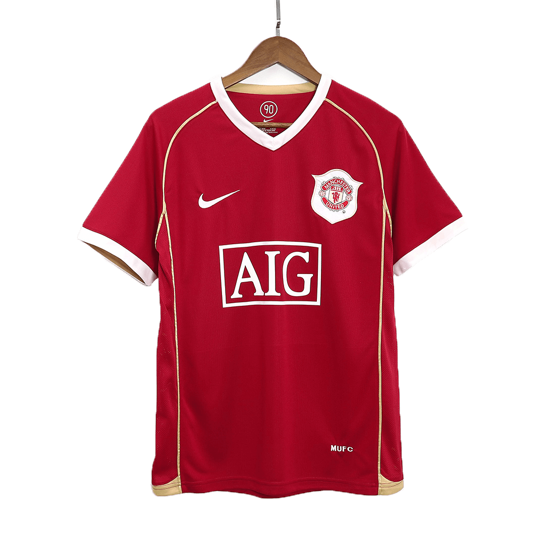 Ronaldo #7 Retro Manchester United Home Jersey 2006/07