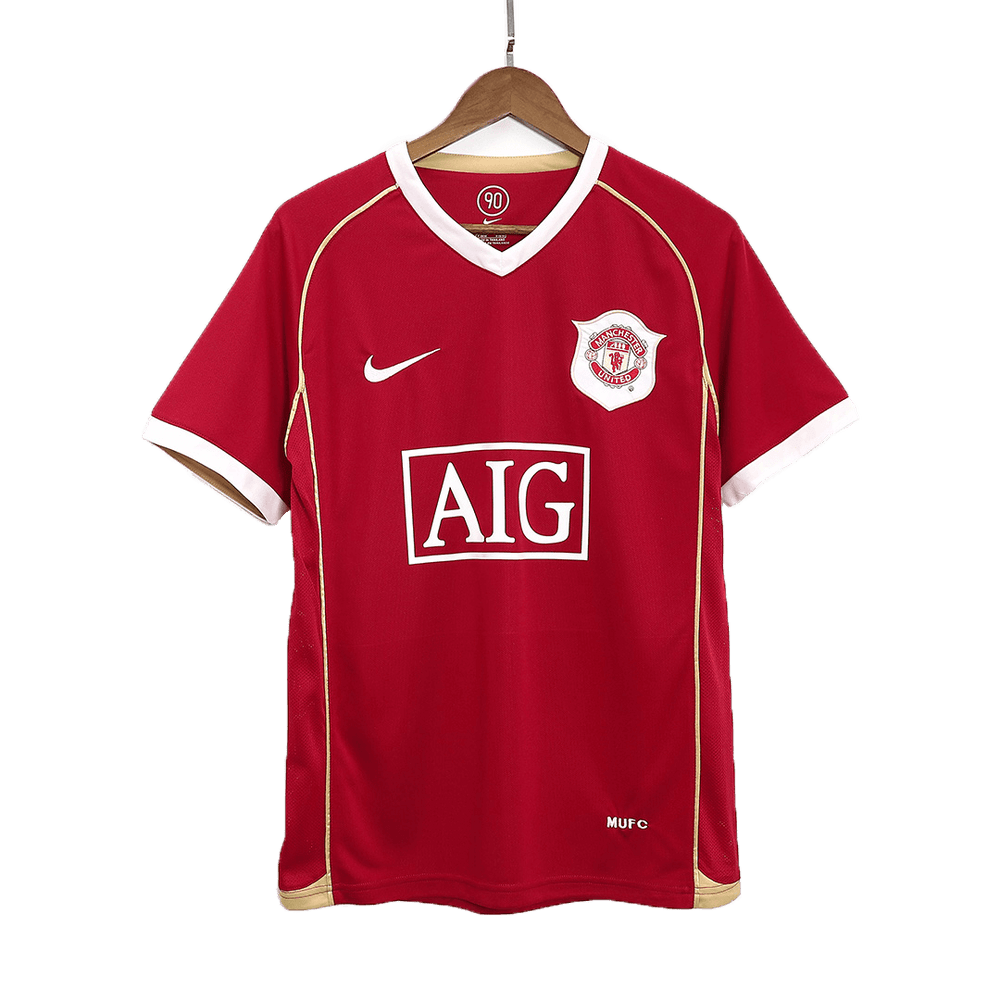 Ronaldo #7 Retro Manchester United Home Jersey 2006/07