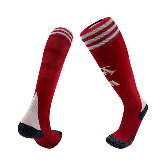 Kids Arsenal Home Soccer Socks - Red 2025/26