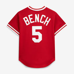 Johnny Bench Cincinnati Reds Authentic Batting Practice Jersey - Scarlet | Mitchell & Ness