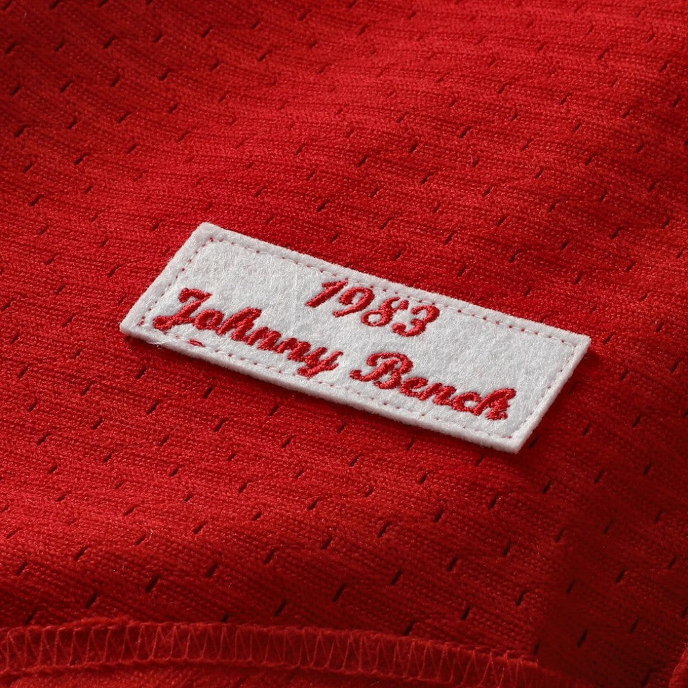 Johnny Bench Cincinnati Reds Authentic Batting Practice Jersey - Scarlet | Mitchell & Ness