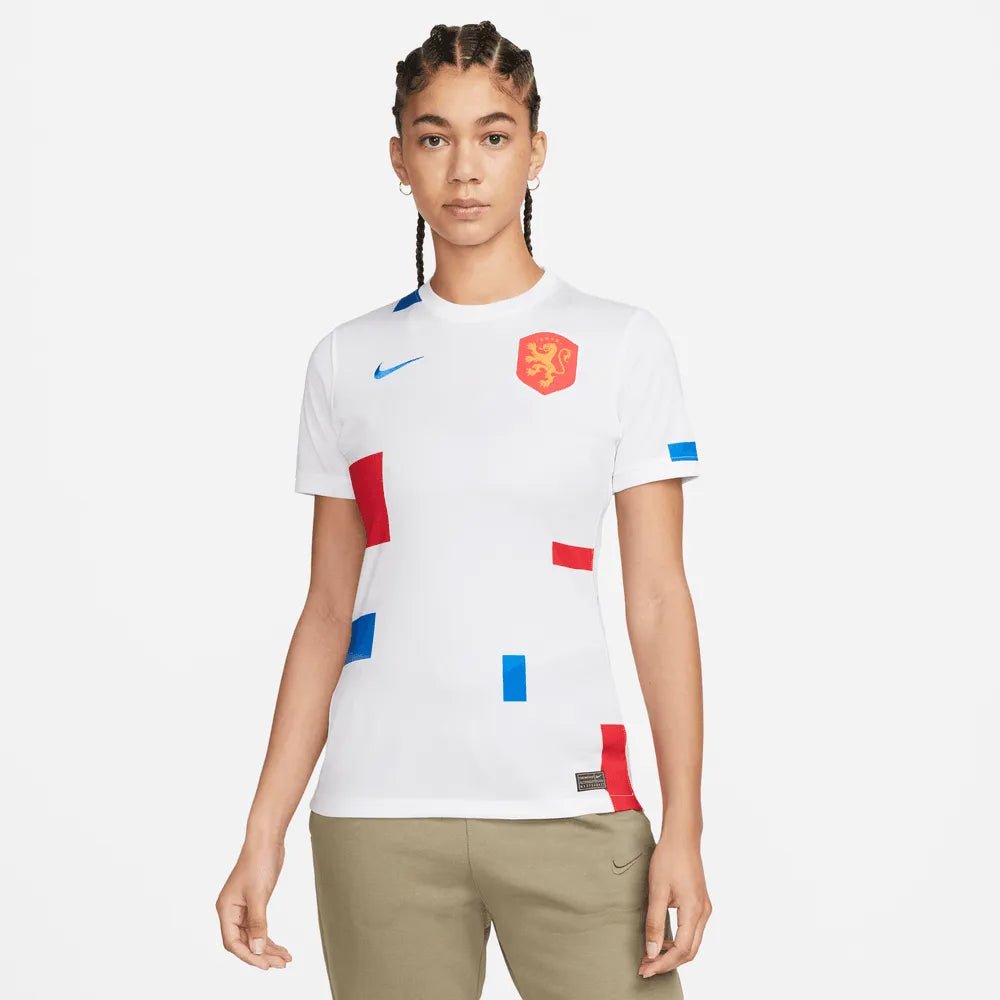 Netherlands Women's EC22 Away Soccer Jersey - White-Soar | Sale