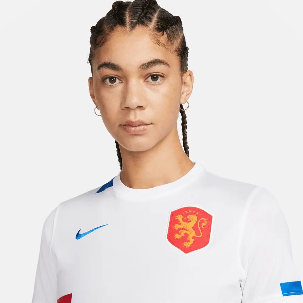 Netherlands Women's EC22 Away Soccer Jersey - White-Soar | Sale