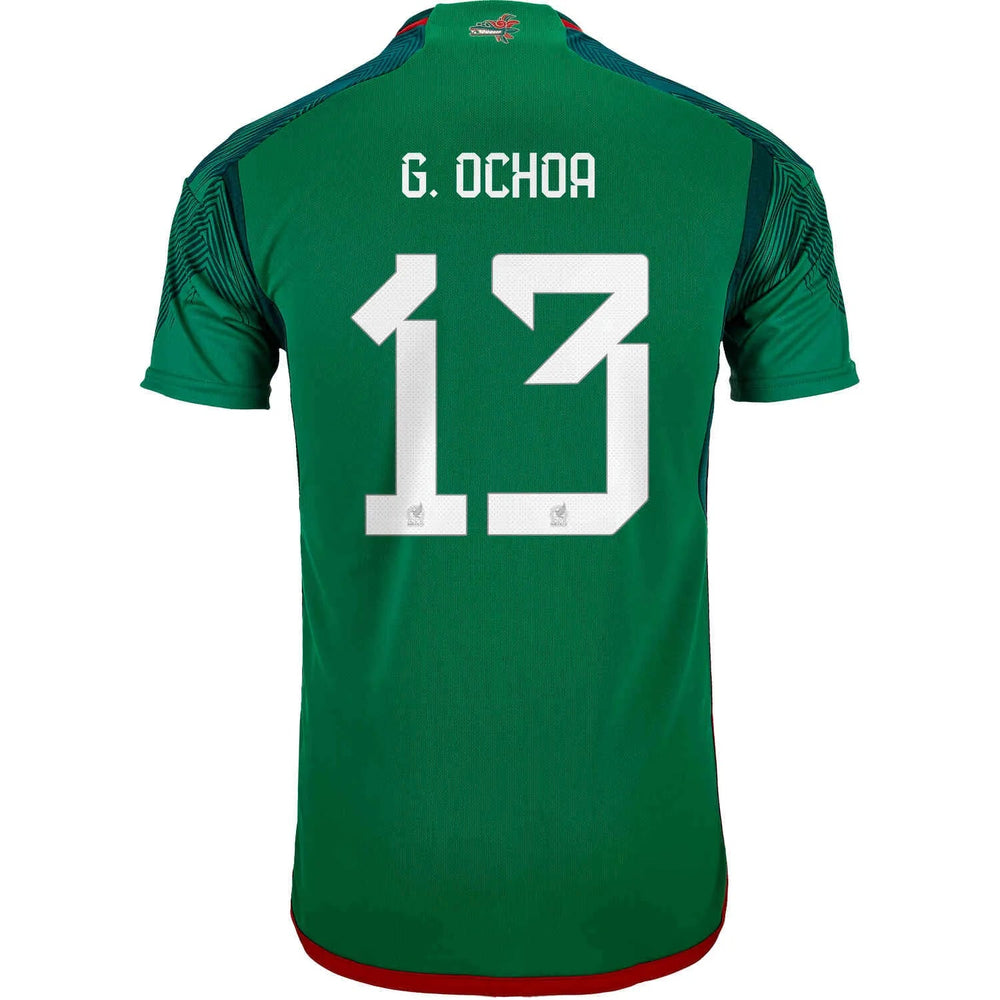 2022-23 Mexico Home Soccer Jersey - Green-Red | Hot
