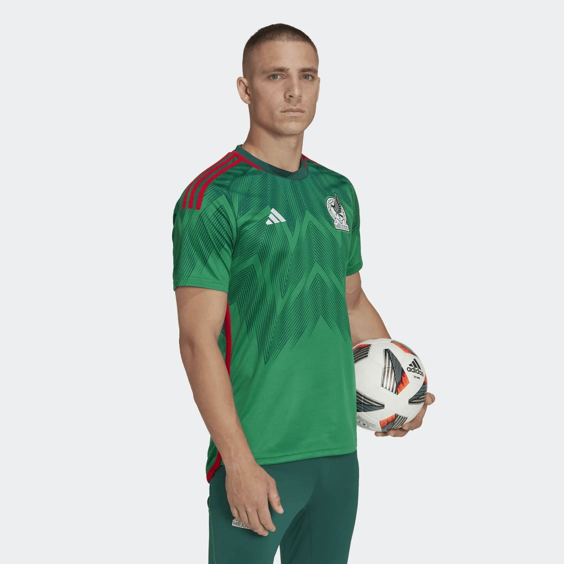 2022-23 Mexico Home Soccer Jersey - Green-Red | Hot