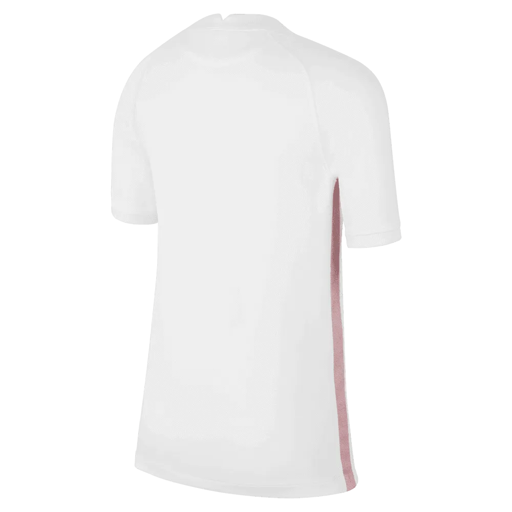 2022-23 France Away Youth Soccer Jersey White-Pink Glaze-Blue | Online