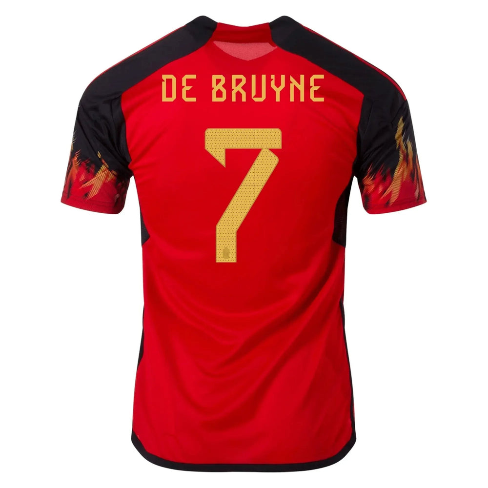 2022-23 Belgium Women's Home Soccer Jersey - Red-Black | Discount