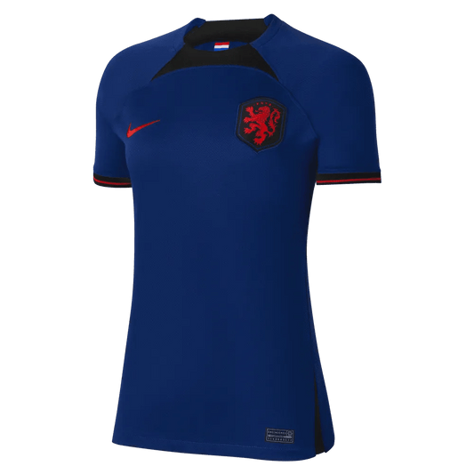 2022-23 Netherlands Women's Away Soccer Jersey - Deep Royal Blue