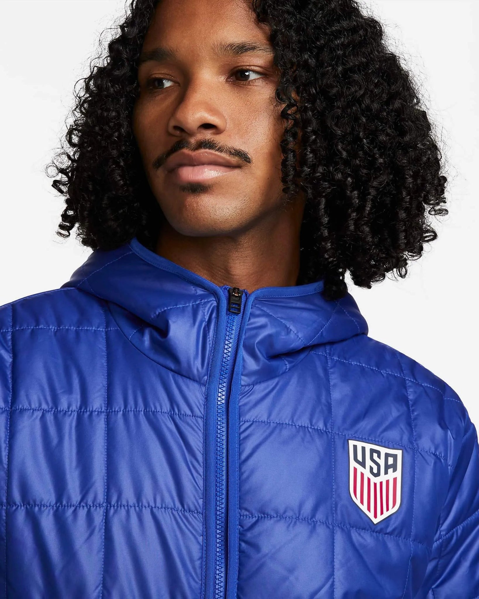 2023 USA Men's Fleece-Lined Hooded Jacket | Sale