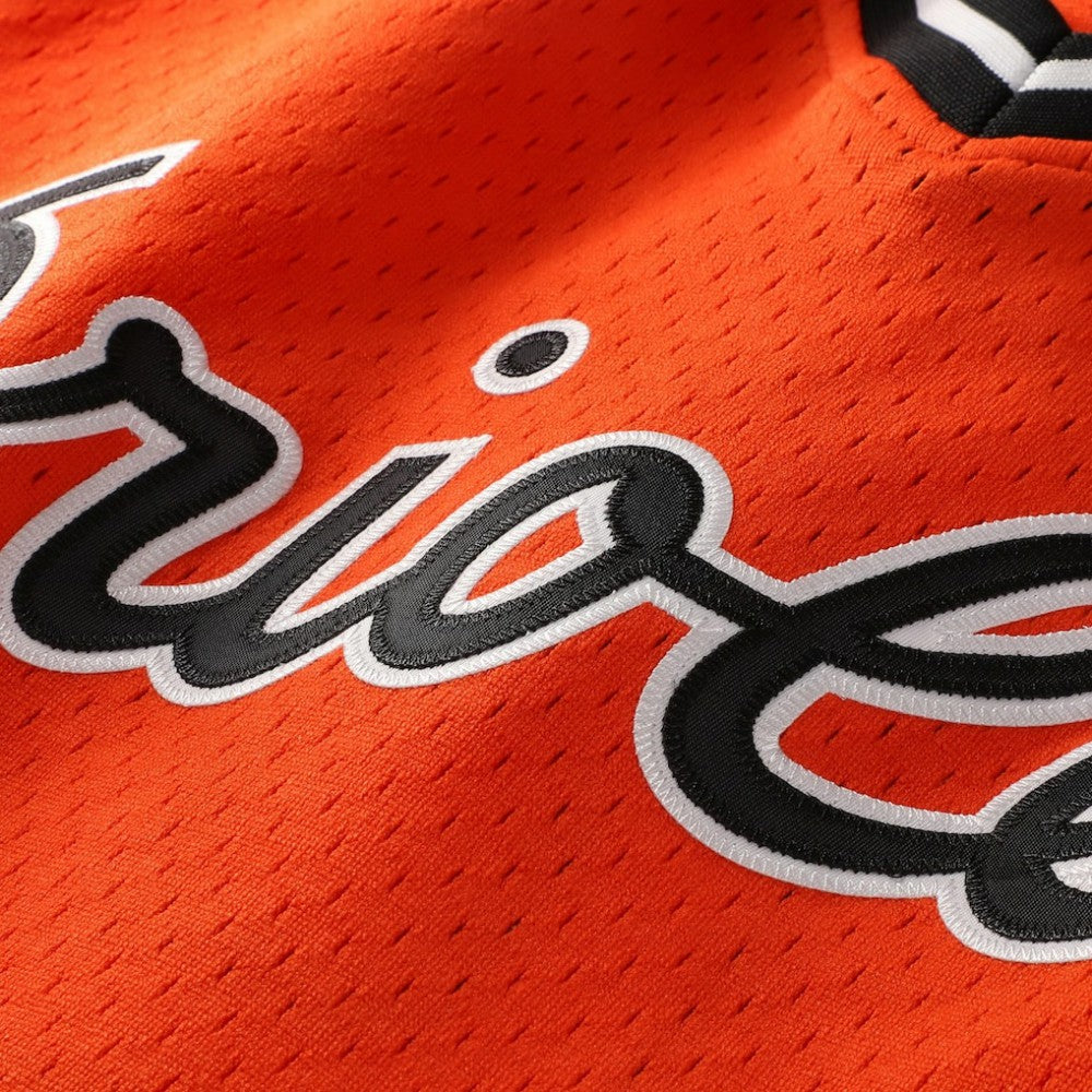 Cal Ripken Jr. Baltimore Orioles Authentic Batting Practice Jersey - Orange | Mitchell & Ness