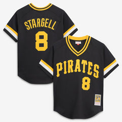 Willie Stargell Pittsburgh Pirates Authentic Batting Practice Jersey - Black | Mitchell & Ness