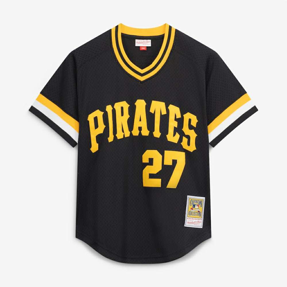 Kent Tekulve Pittsburgh Pirates Authentic Batting Practice Jersey - Black | Mitchell & Ness