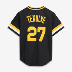 Kent Tekulve Pittsburgh Pirates Authentic Batting Practice Jersey - Black | Mitchell & Ness