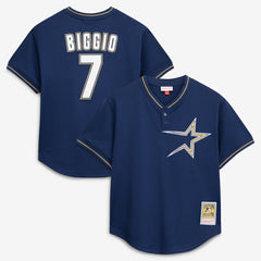 Craig Biggio Houston Astros Authentic Batting Practice Jersey - Navy | Mitchell & Ness