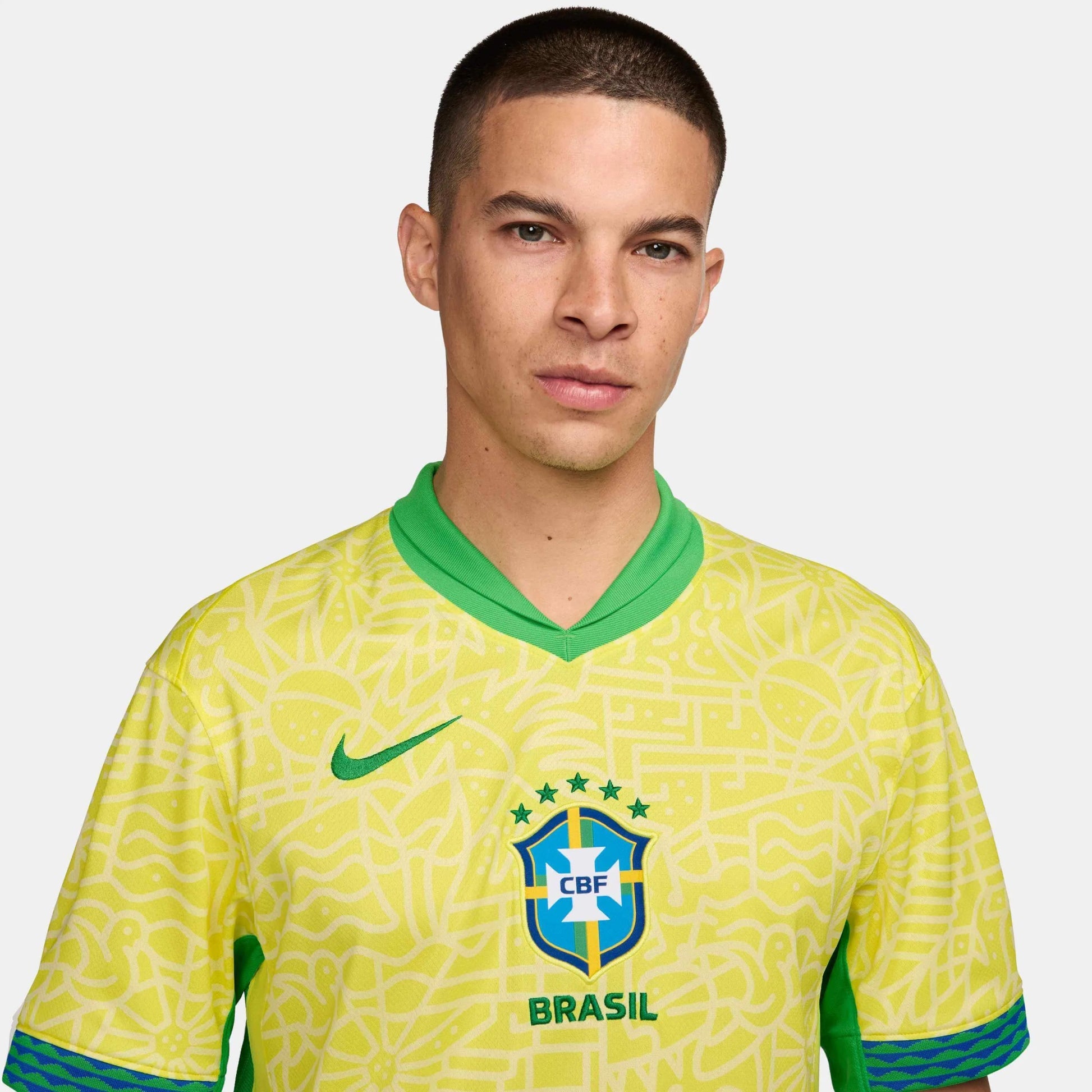2024-25 Brazil Men's Stadium Home Soccer Jersey | Online