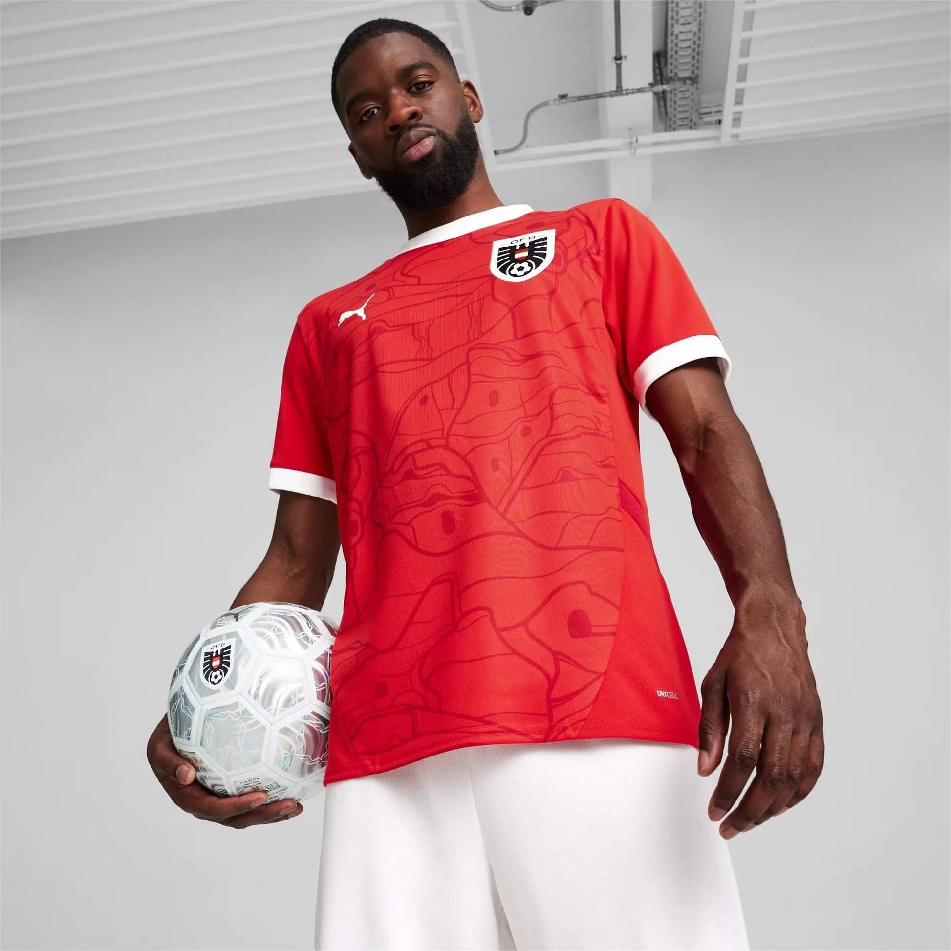 2024-25 Austria Men's Stadium Home Soccer Jersey | Hot