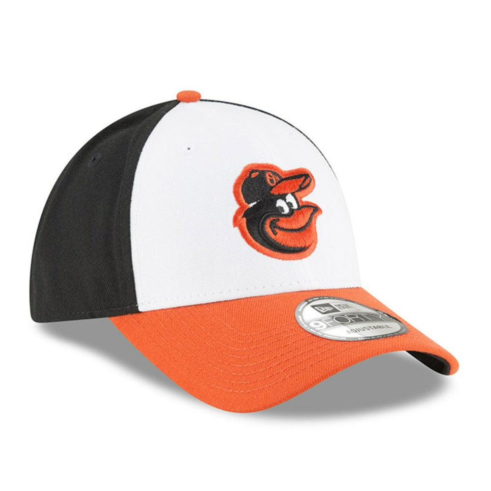 Baltimore Orioles Men's Logo League 9Forty Adjustable Hat - White | New Era