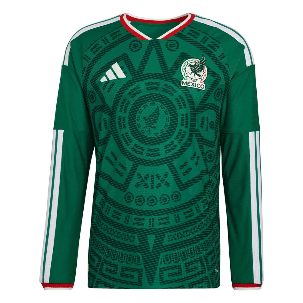 2026 Mexico Men's Authentic Home Long-Sleeve Soccer Jersey  | Outlet