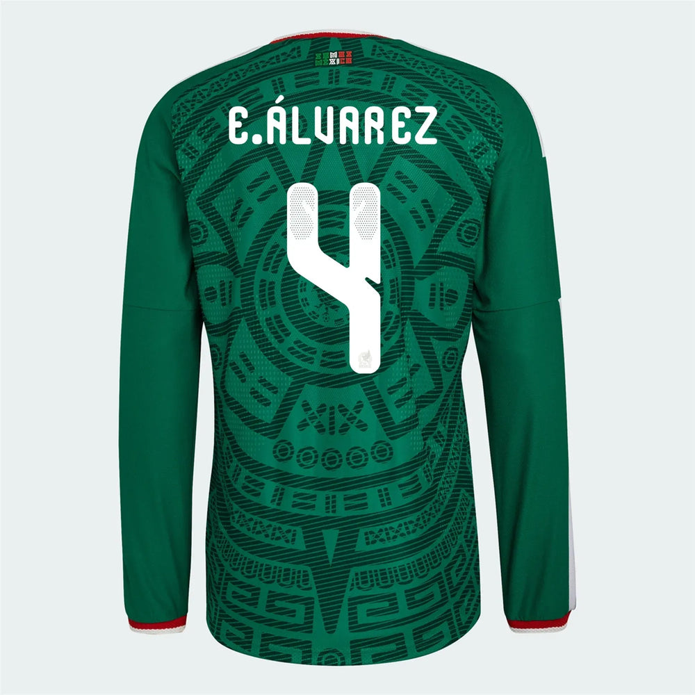 2026 Mexico Men's Authentic Home Long-Sleeve Soccer Jersey  | Outlet