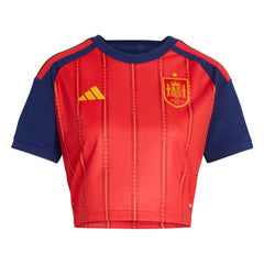 2026 Spain Women's Stadium Home Cropped Soccer Jersey  | Outlet
