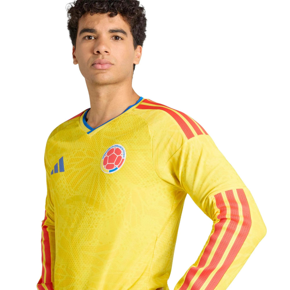 2026 Colombia Men's Authentic Home Long-Sleeve Soccer Jersey  | Online