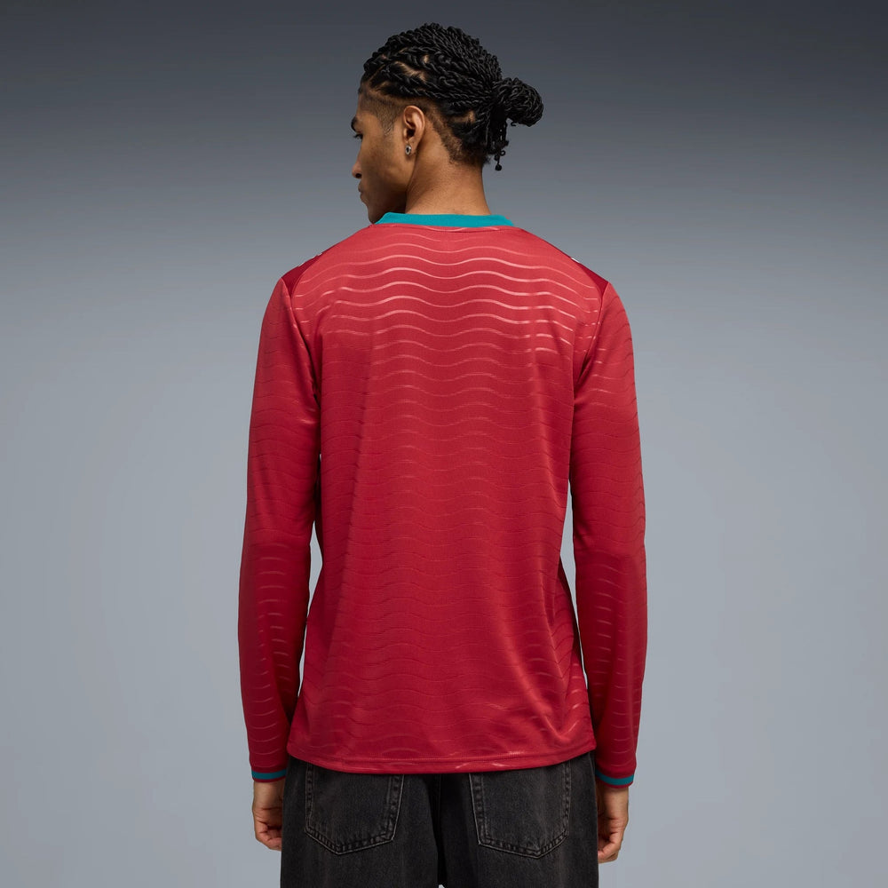 2026 Portugal Men's Stadium Home Long-Sleeve Soccer Jersey  | On sale