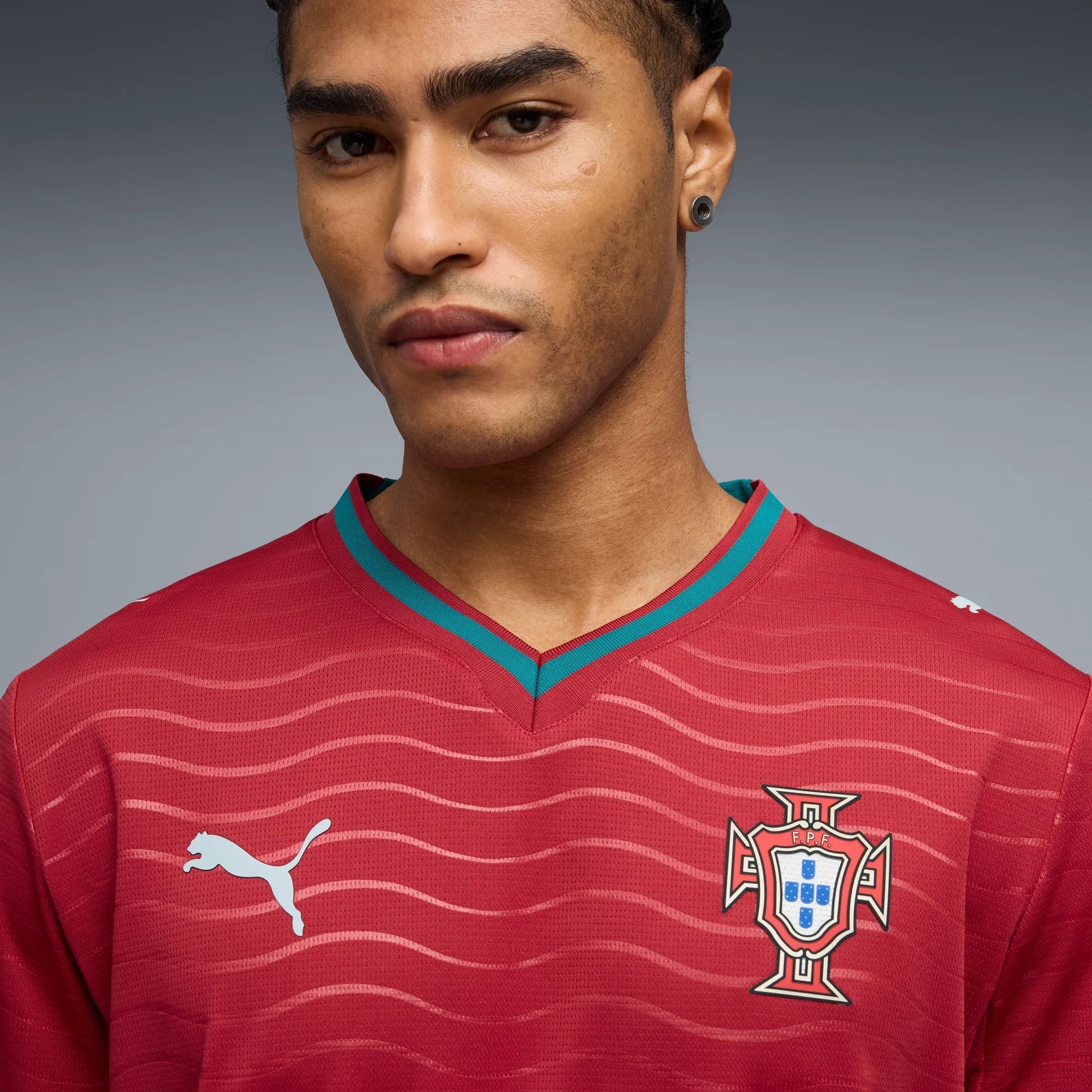 2026 Portugal Men's Stadium Home Long-Sleeve Soccer Jersey  | On sale