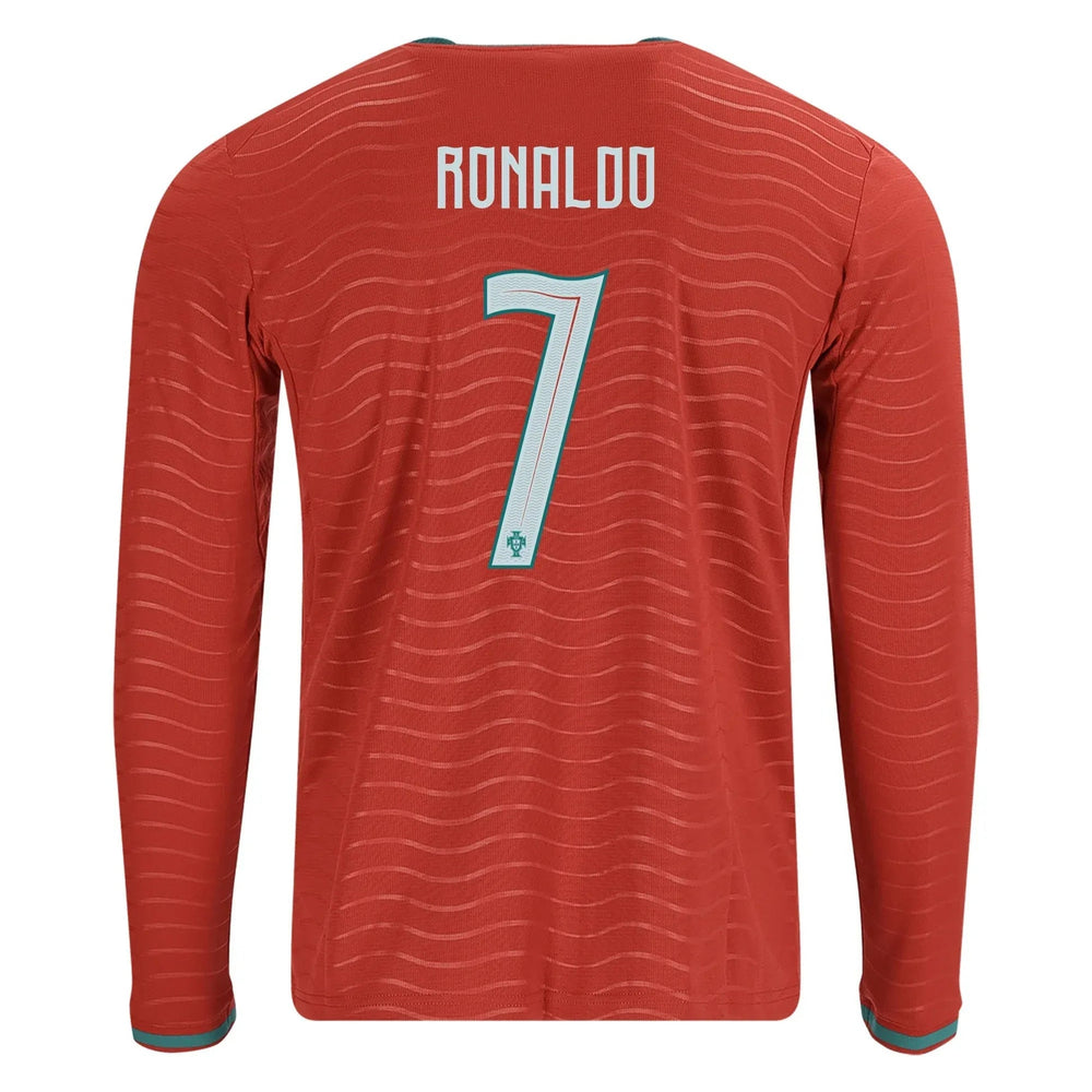 2026 Portugal Men's Stadium Home Long-Sleeve Soccer Jersey  | On sale