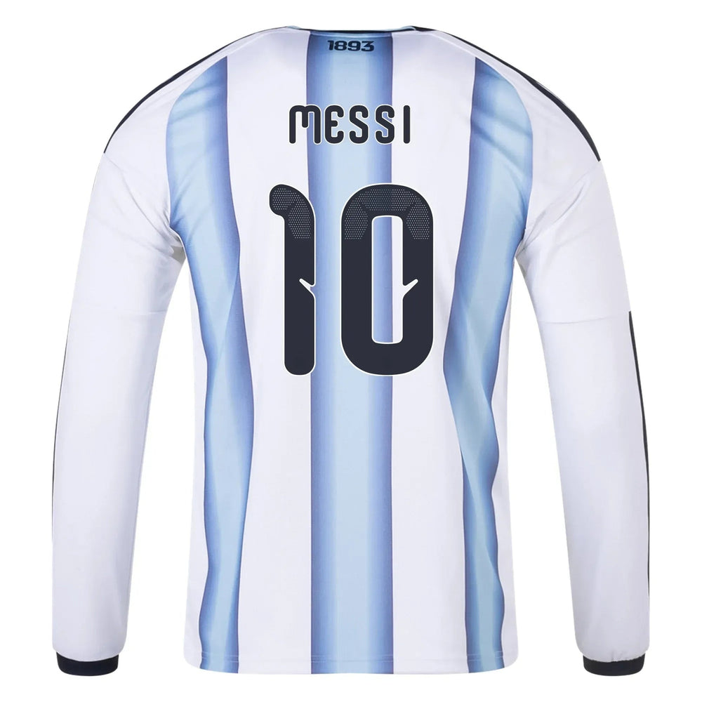 2026 Argentina Men's Stadium Home Long-Sleeve Soccer Jersey  | Sale