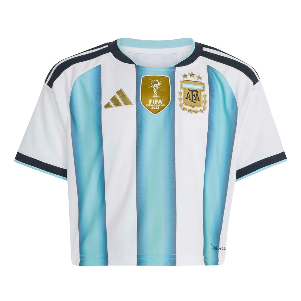 2026 Argentina Women's Stadium Home Cropped Soccer Jersey  | Discount