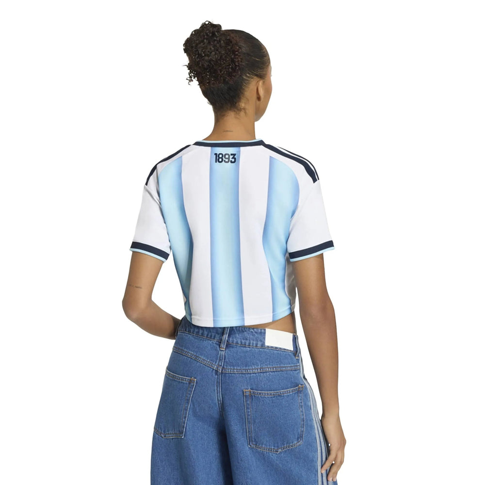2026 Argentina Women's Stadium Home Cropped Soccer Jersey  | Discount