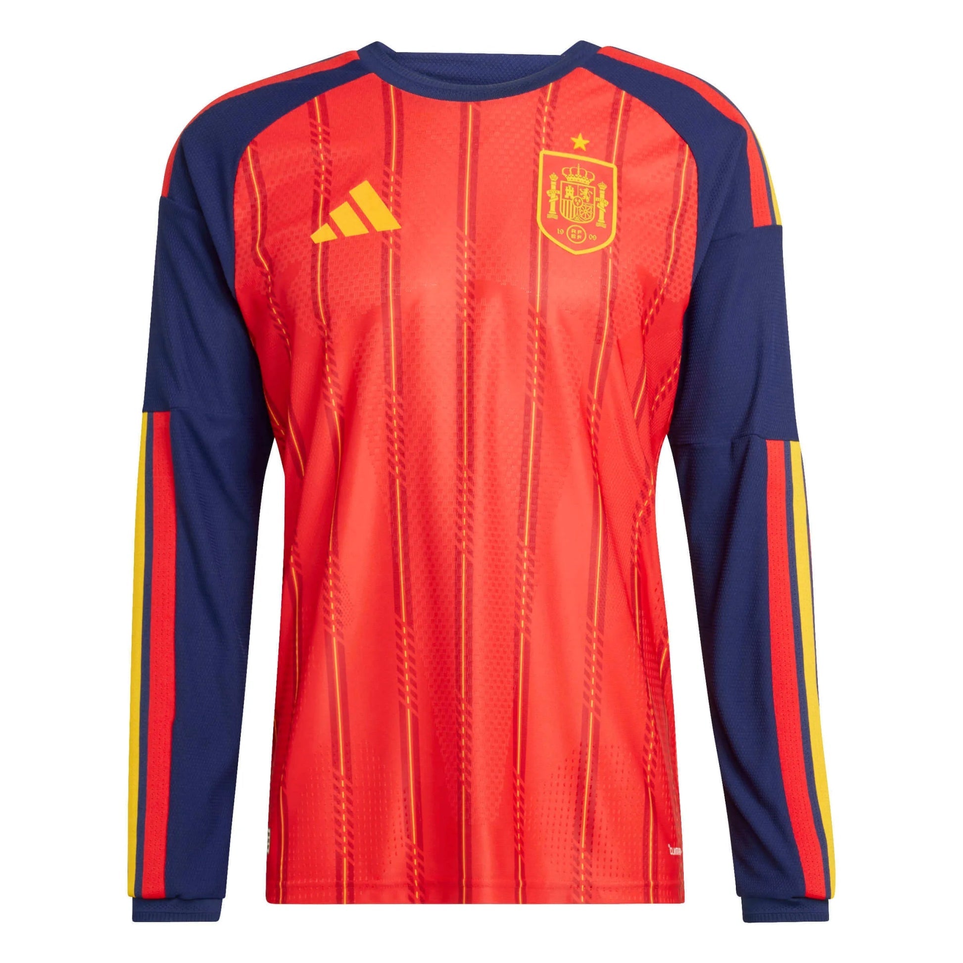 2026 Spain Men's Authentic Home Long-Sleeve Soccer Jersey  | Outlet