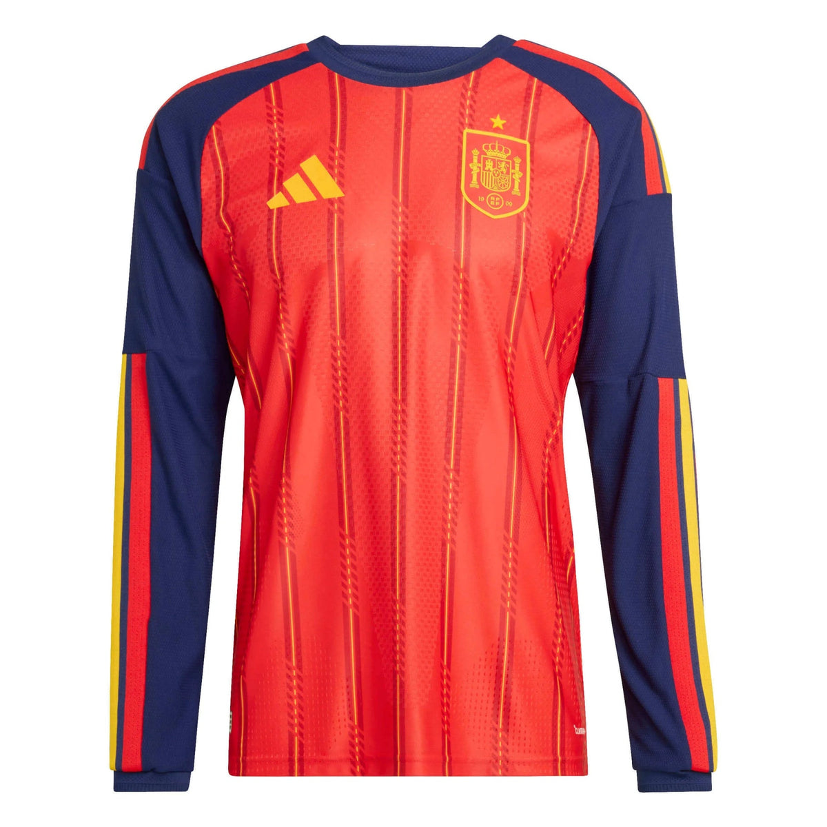 2026 Spain Men's Authentic Home Long-Sleeve Soccer Jersey  | Outlet